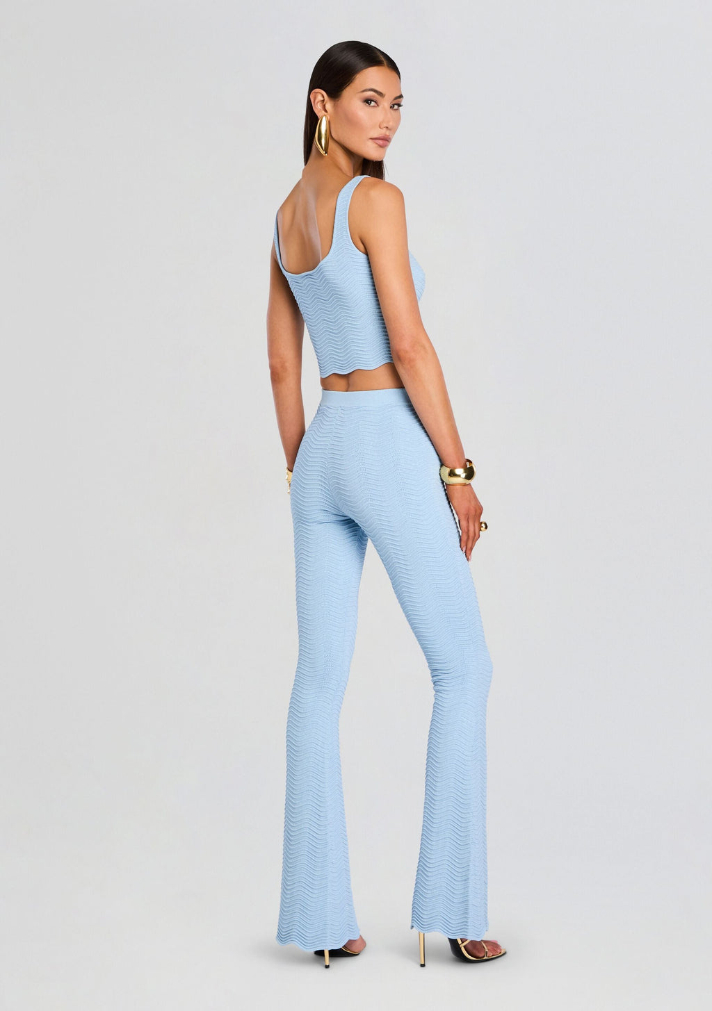 Joliet Metallic Rib Knit Pant