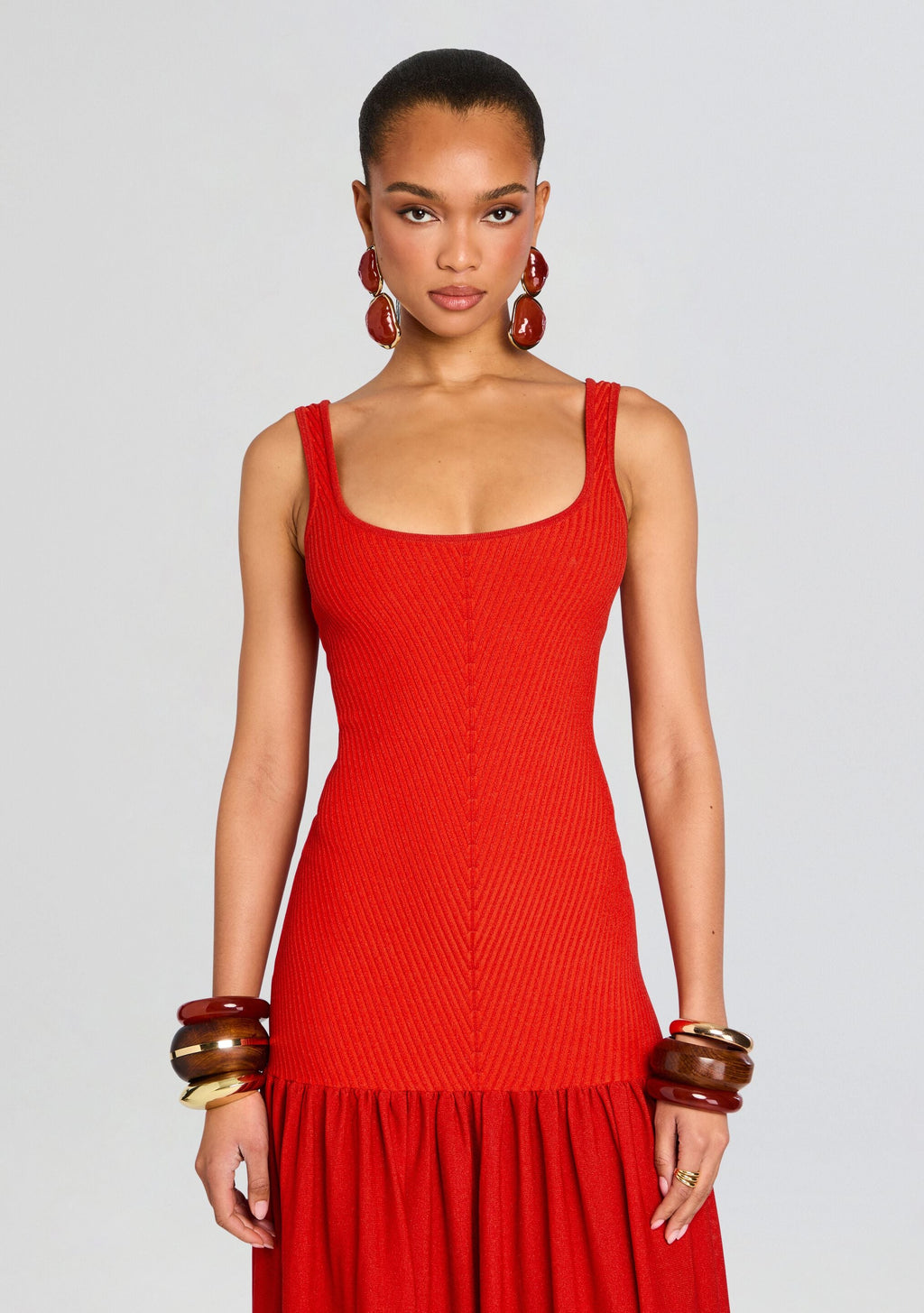 Kennedi Metallic Knit Dress