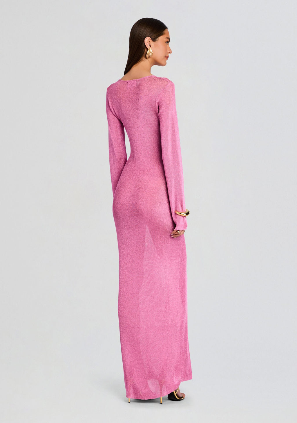 Carmel Metallic Knit Maxi Dress