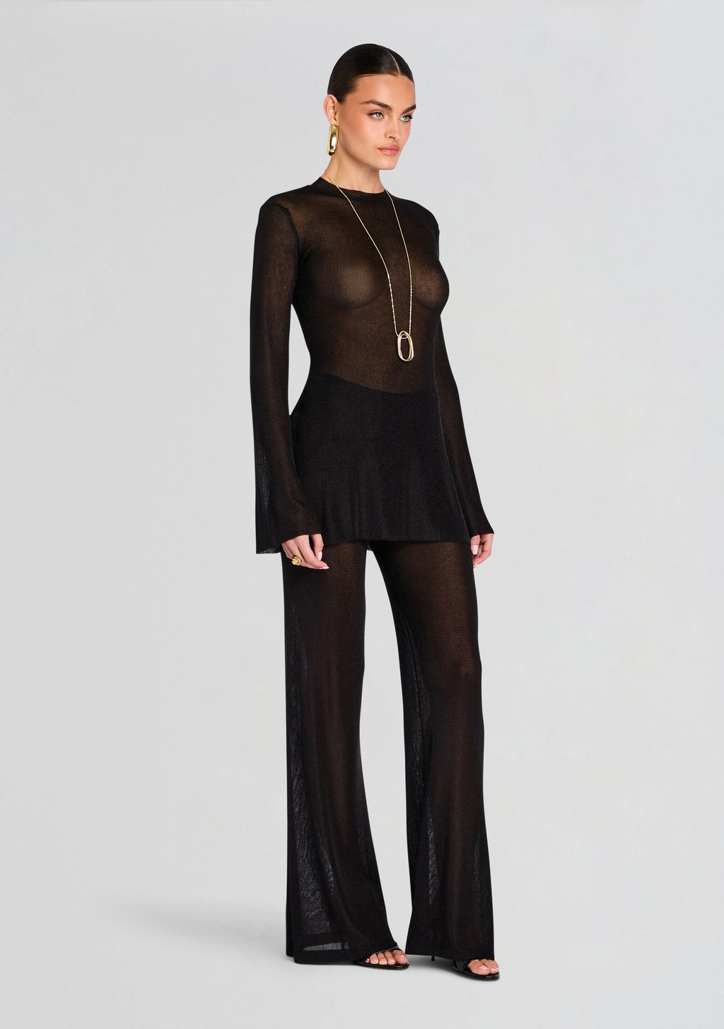 Ines Metallic Knit Top