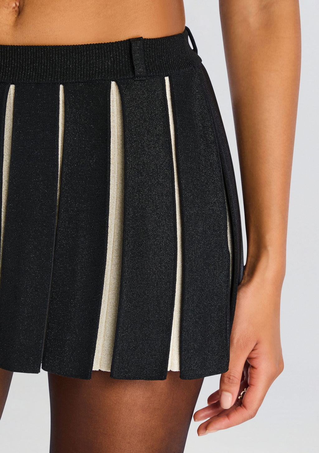 Ludo Metallic Knit Skirt
