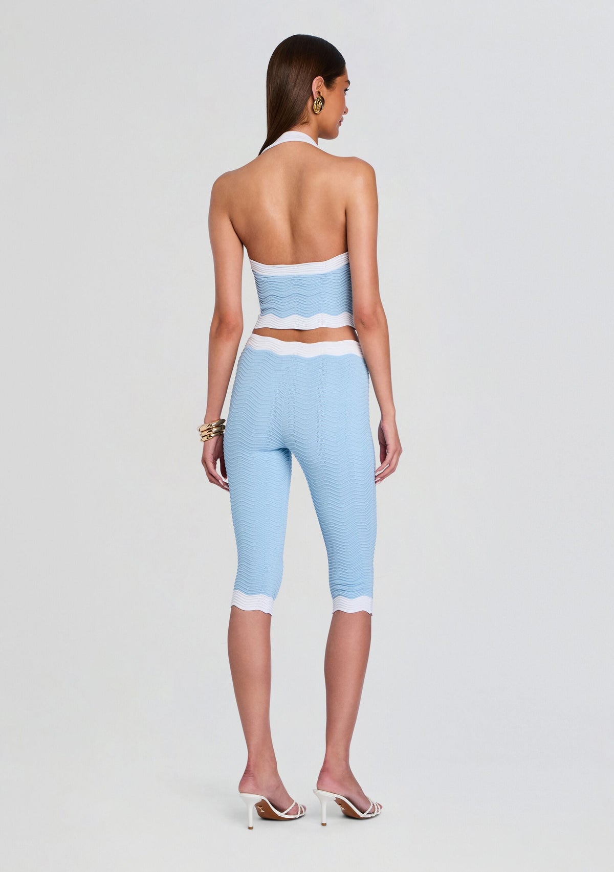 Leena Metallic Rib Knit Top
