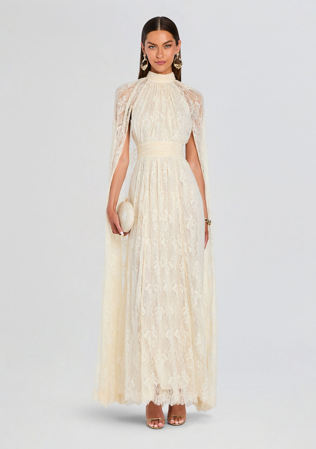 Onir Cape Maxi Dress