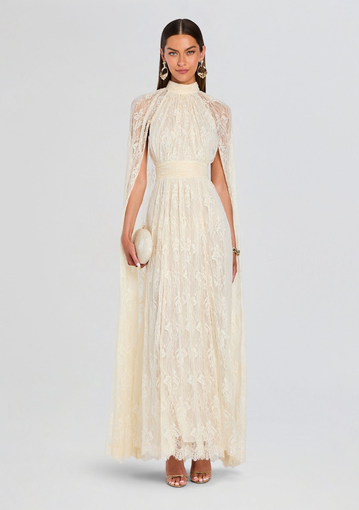Onir Cape Maxi Dress