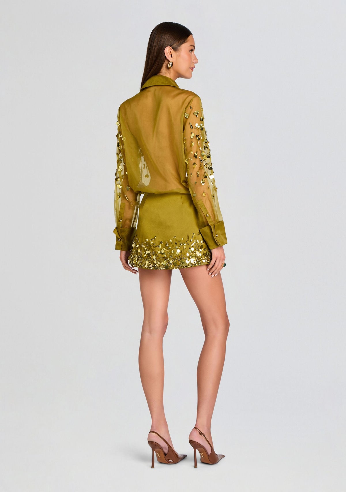 Quilly Embroidered Skirt