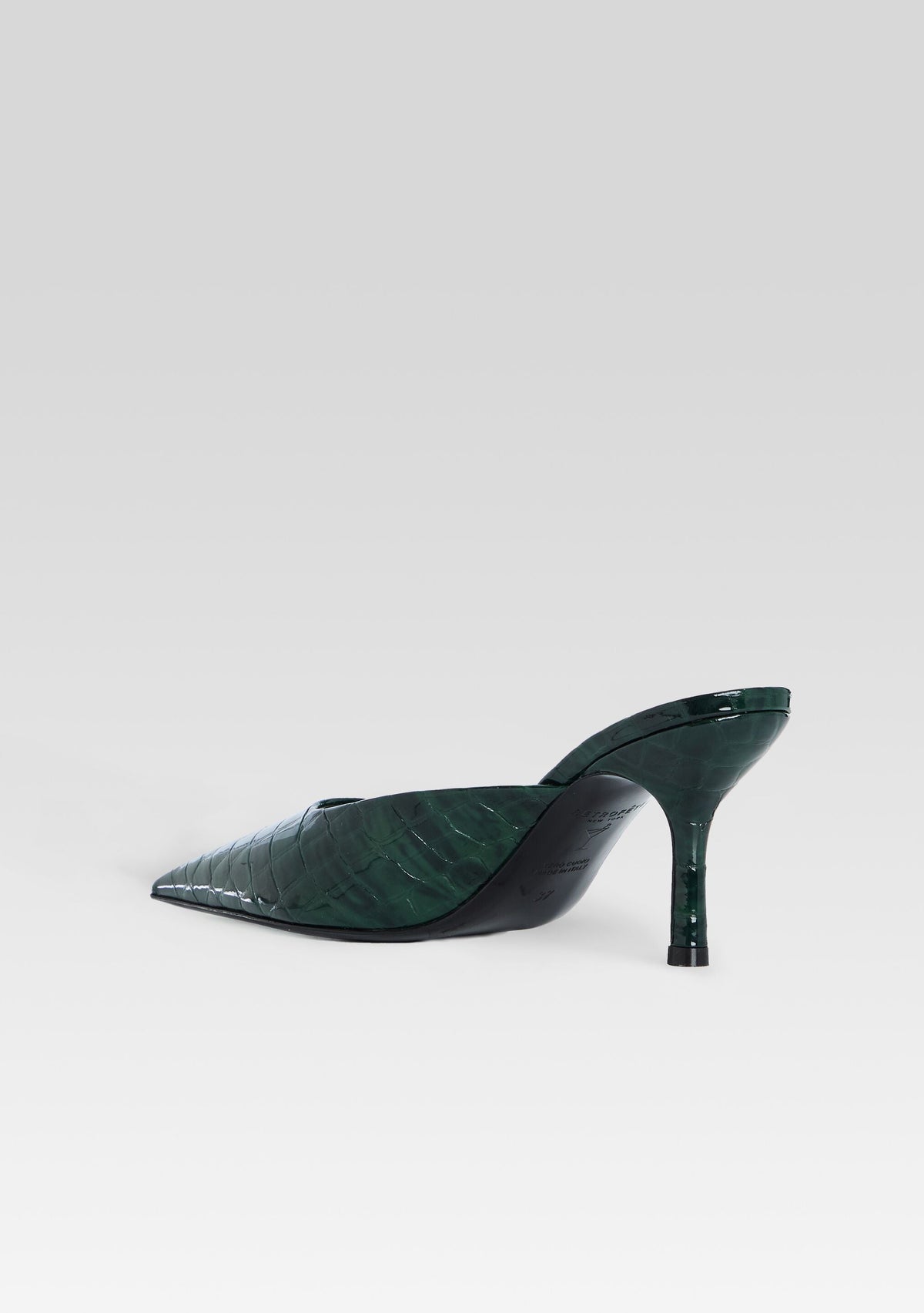 Francesca Leather Kitten Mule