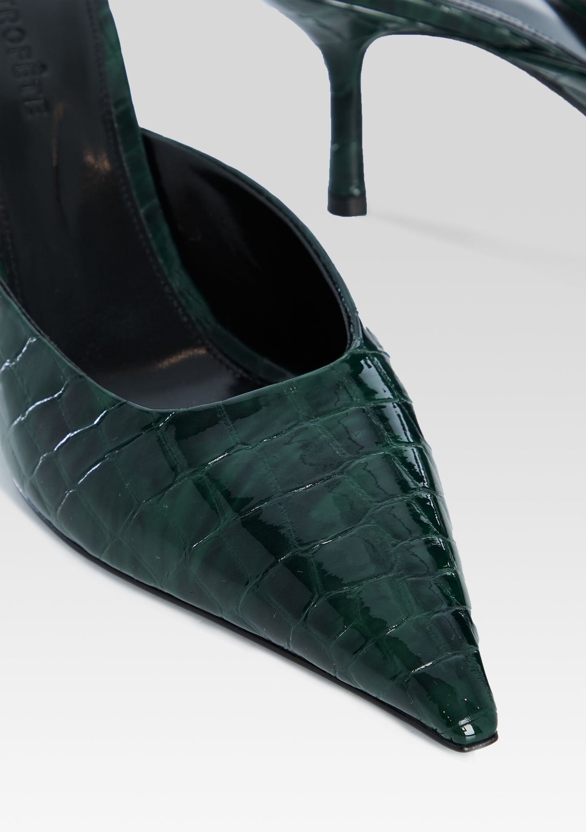 Francesca Leather Kitten Mule