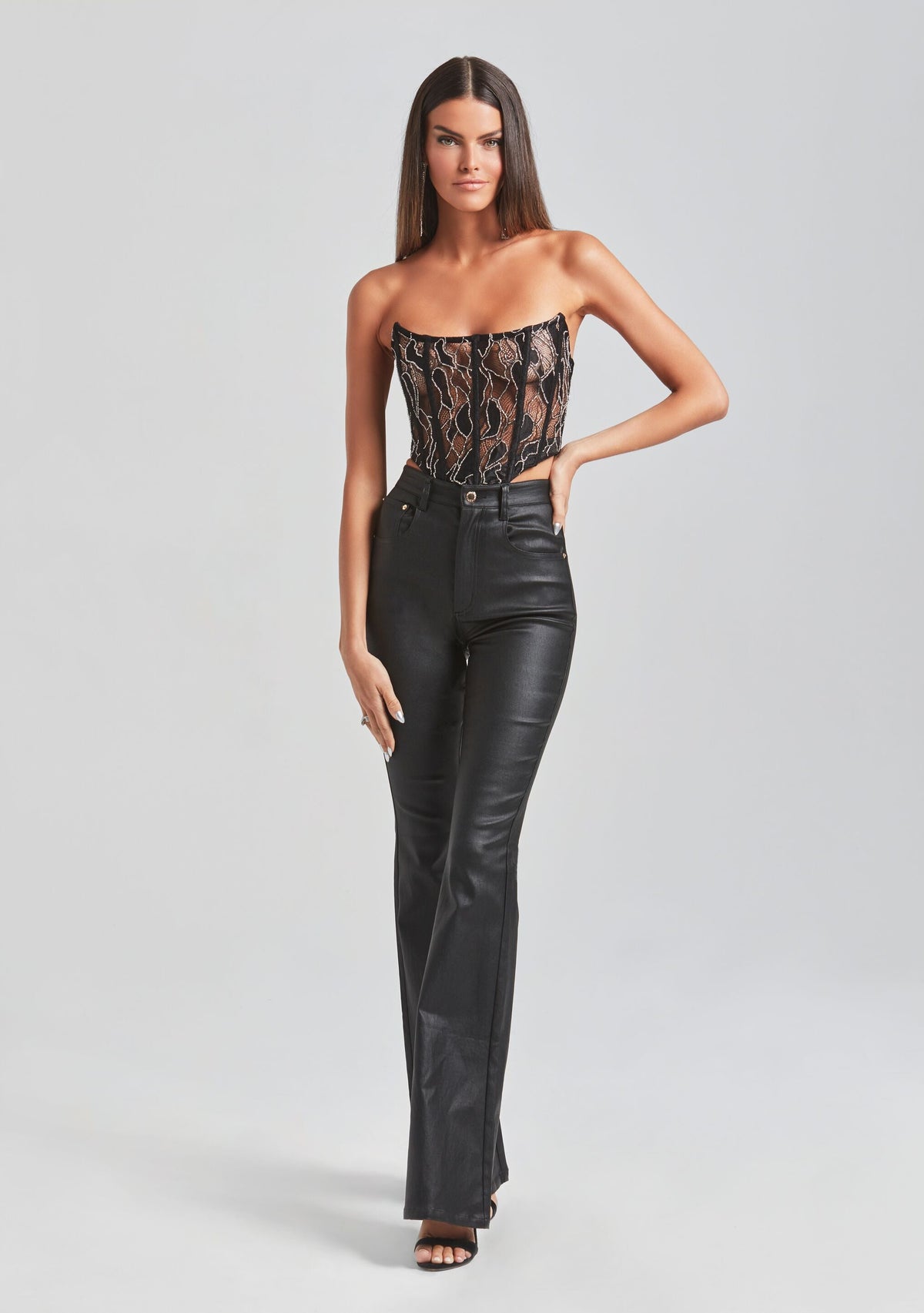 Audrey Embellished Lace Top