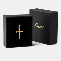 Melted Crucifix (18ct Gold) | Sterling Silver