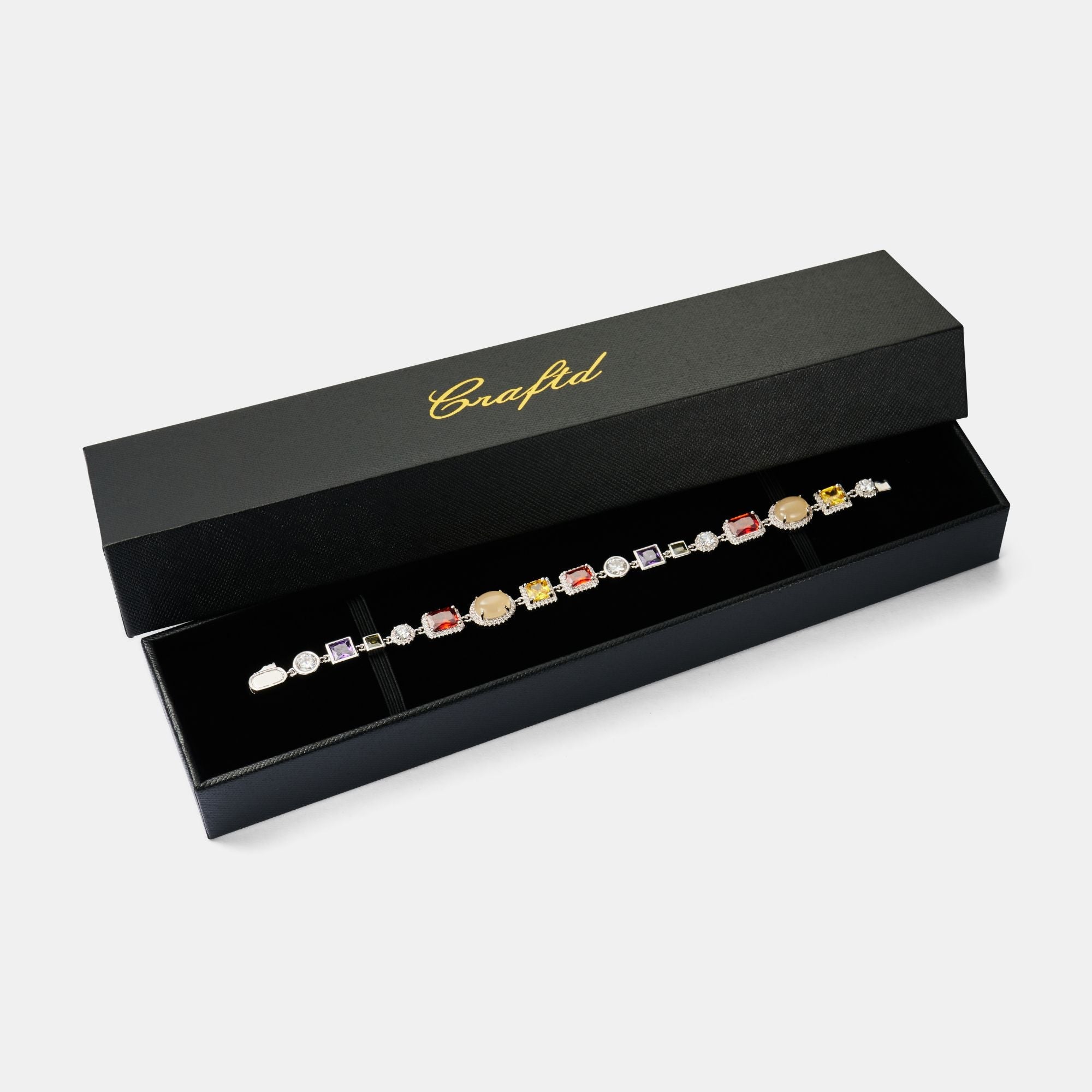 Gemstone Bracelet (Silver)