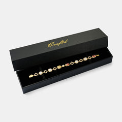 Iced Gemstone Bracelet (Gold)